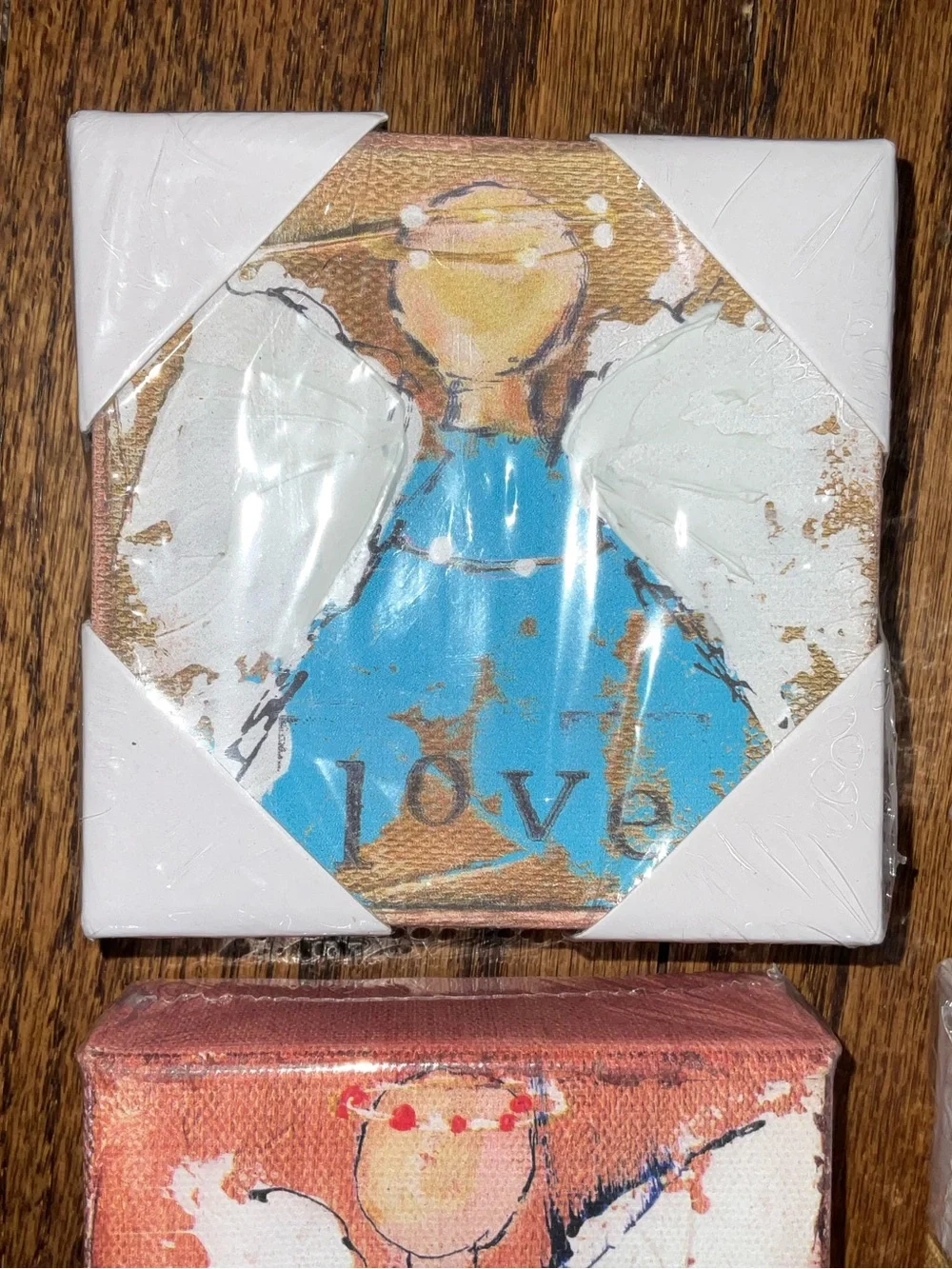 Faith Hope Joy Love Angel Mini Canvas Wall Art - Multi-Color Set